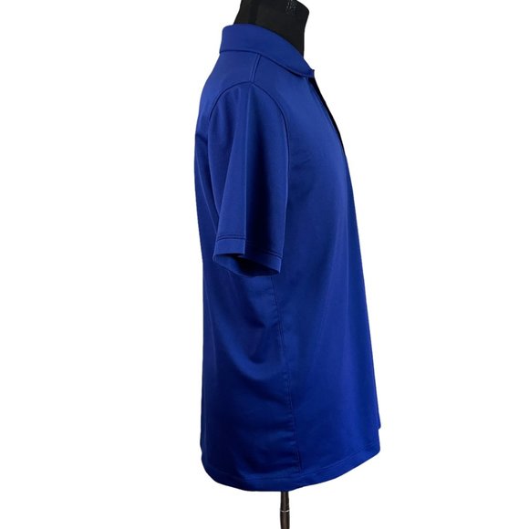 Nike Golf | Men's Dri-Fit Blue Short Sleeve Polo Shirt Large Vibration Products - Picture 6 of 7